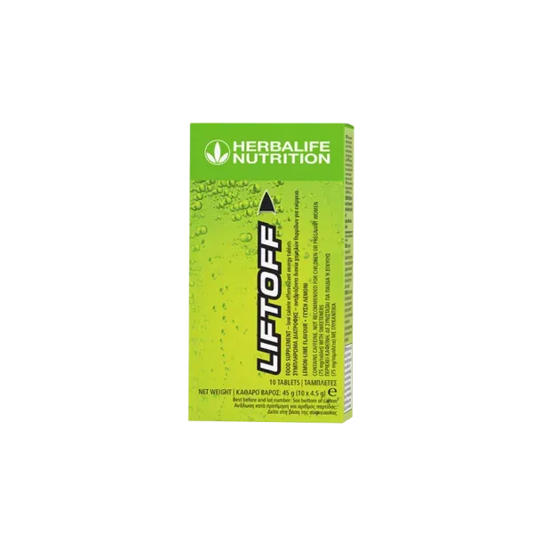 Herbalife LiftOff A low-calorie effervescent energy tablet, formulated with caff